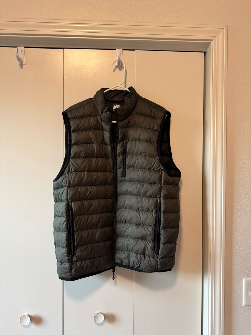 32 Degrees Olive Quilted Puffer Vest
